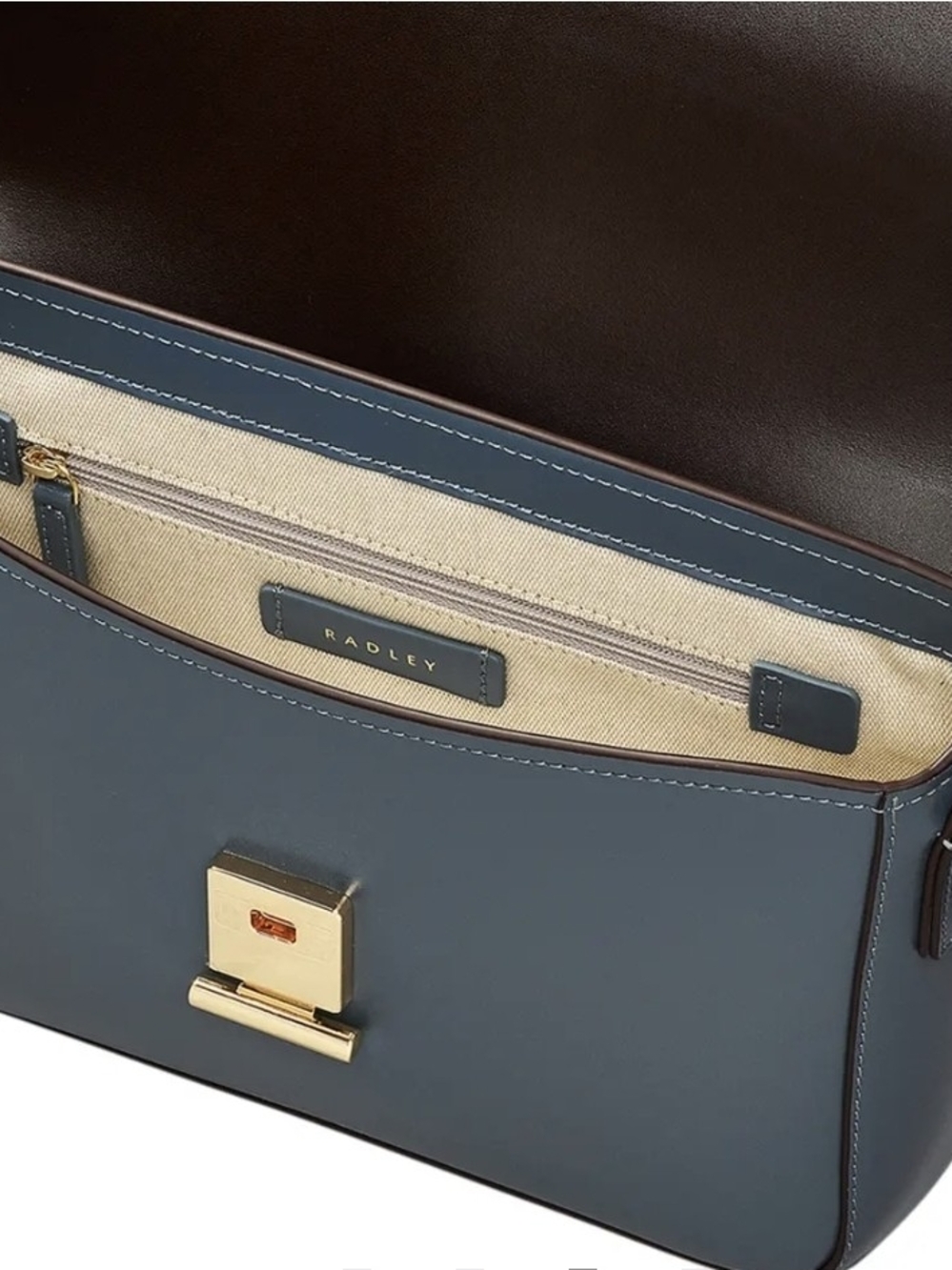 Uniform Blue Leather Medium Radley London Bag